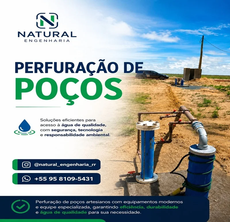 Poço tubular profundo em Roraima