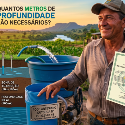 Quantos metros de profundidade são necessários para um poço artesiano?