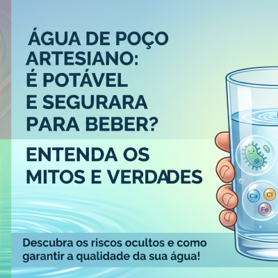 Água de poço artesiano é potável e segura para beber? Entenda os mitos e verdades